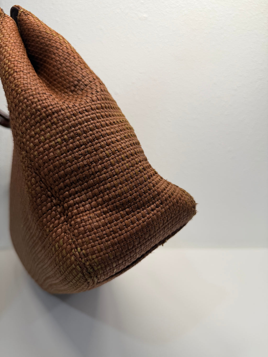 Chanel woven raffia tote