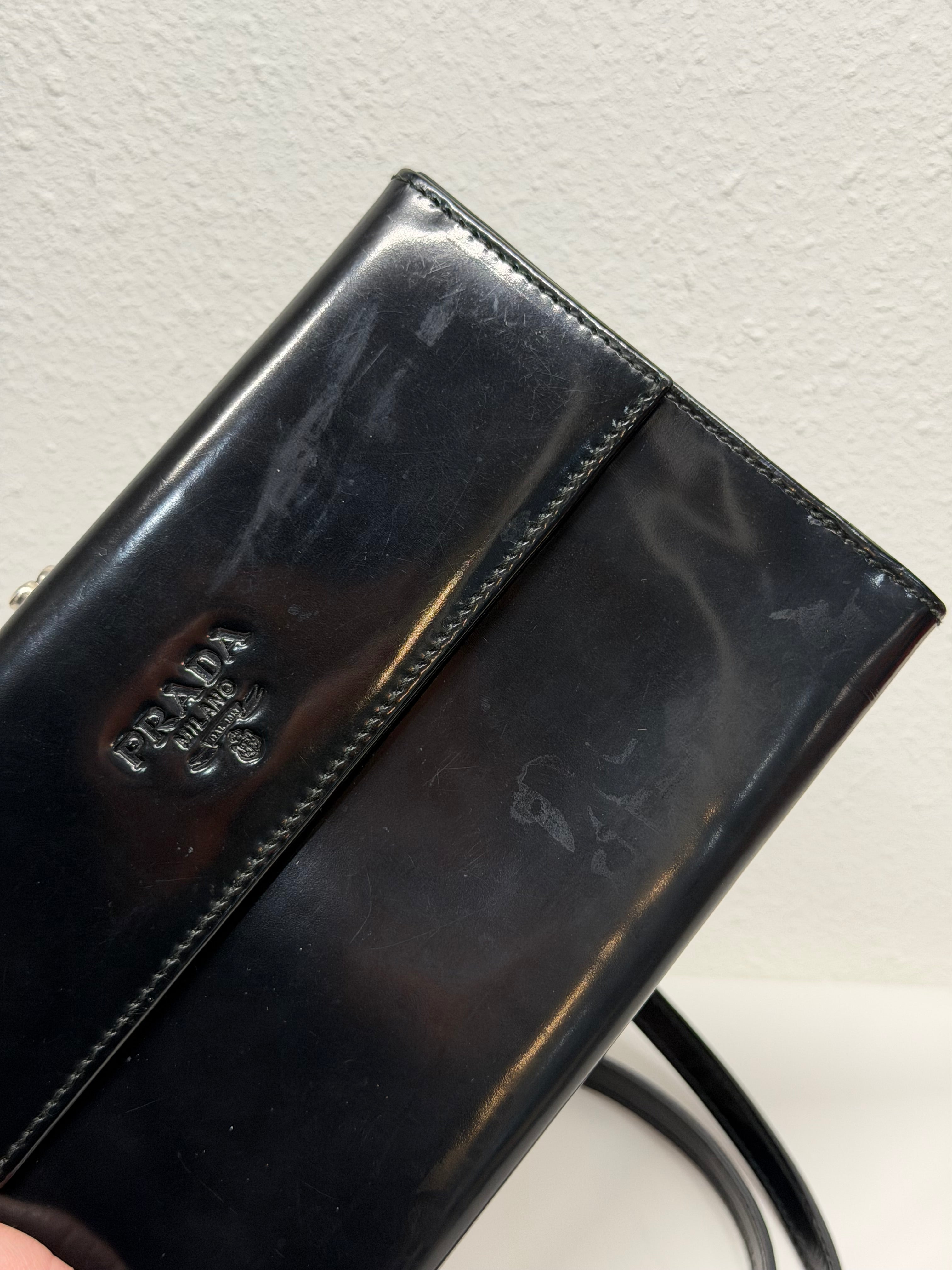 Prada patent bumbag