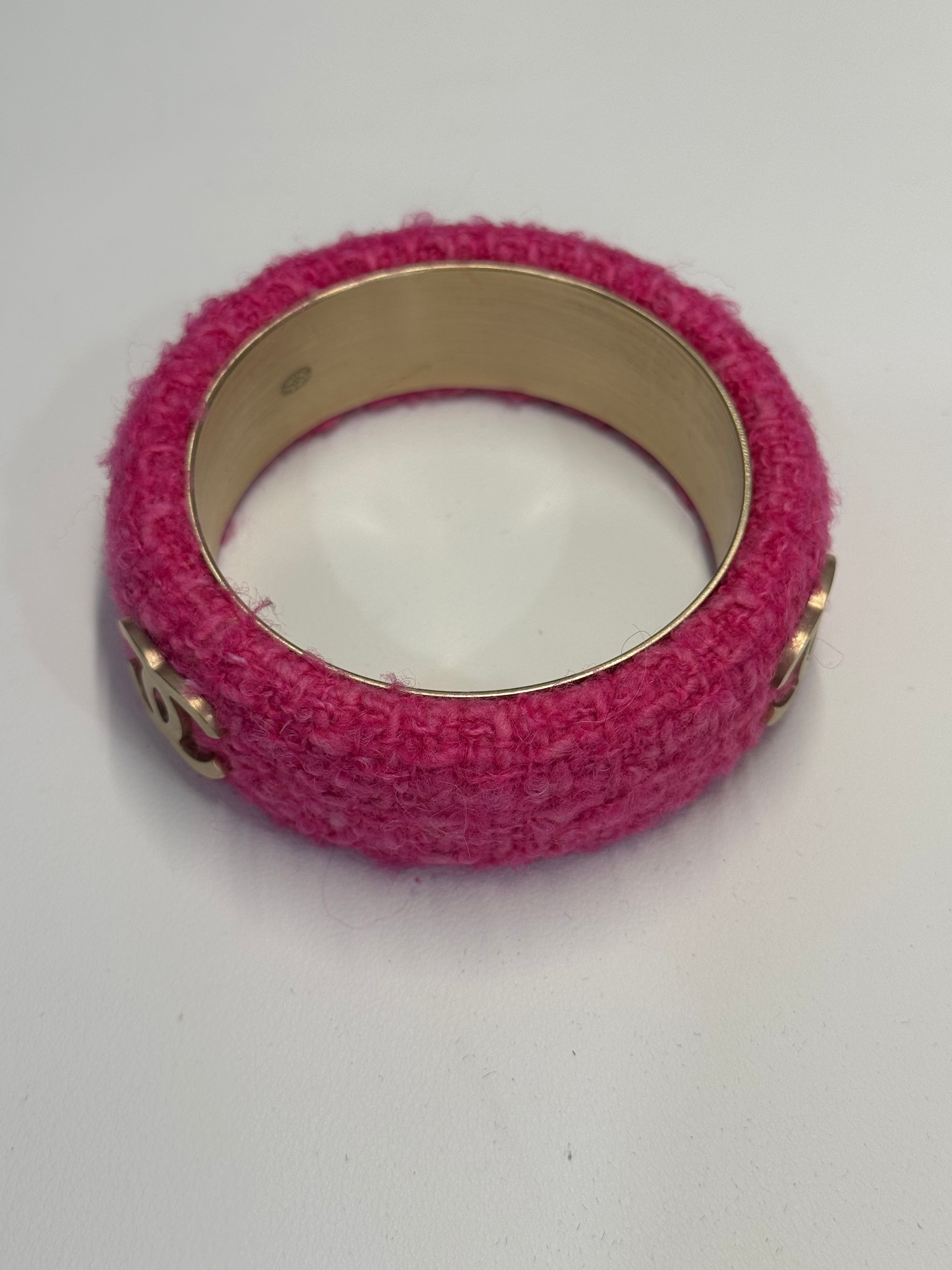 Chanel pink bangle