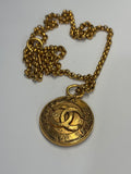 Chanel mirror necklace
