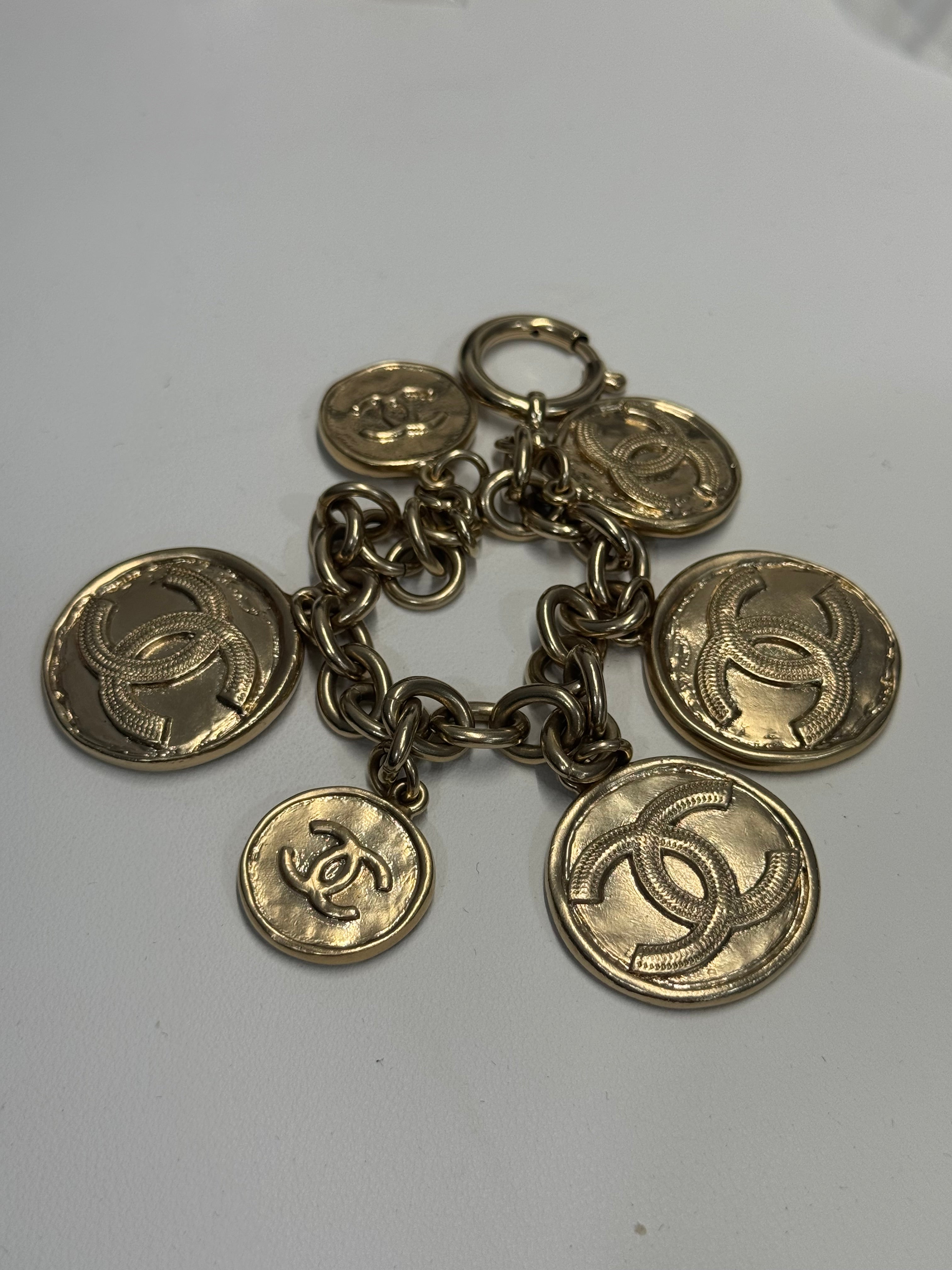 Chanel coin charm bracelet