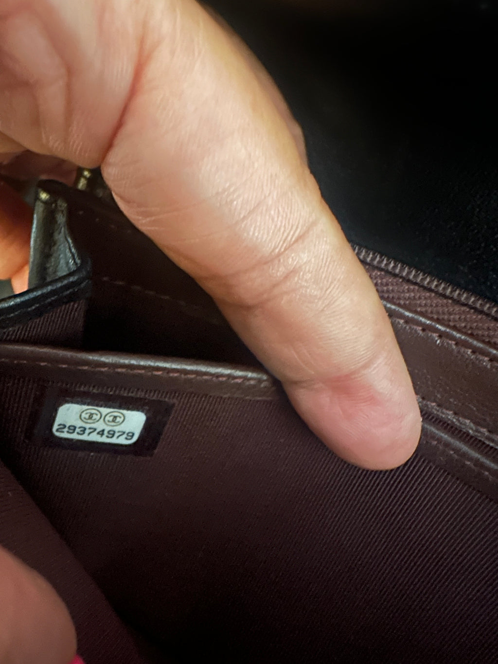 Chanel flap wallet,  sold as is