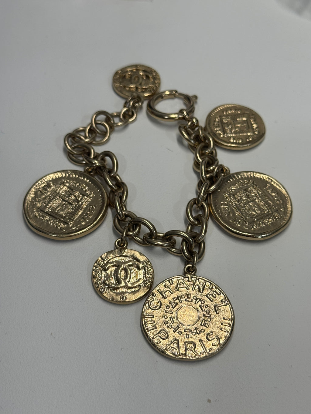 Chanel coin charm bracelet