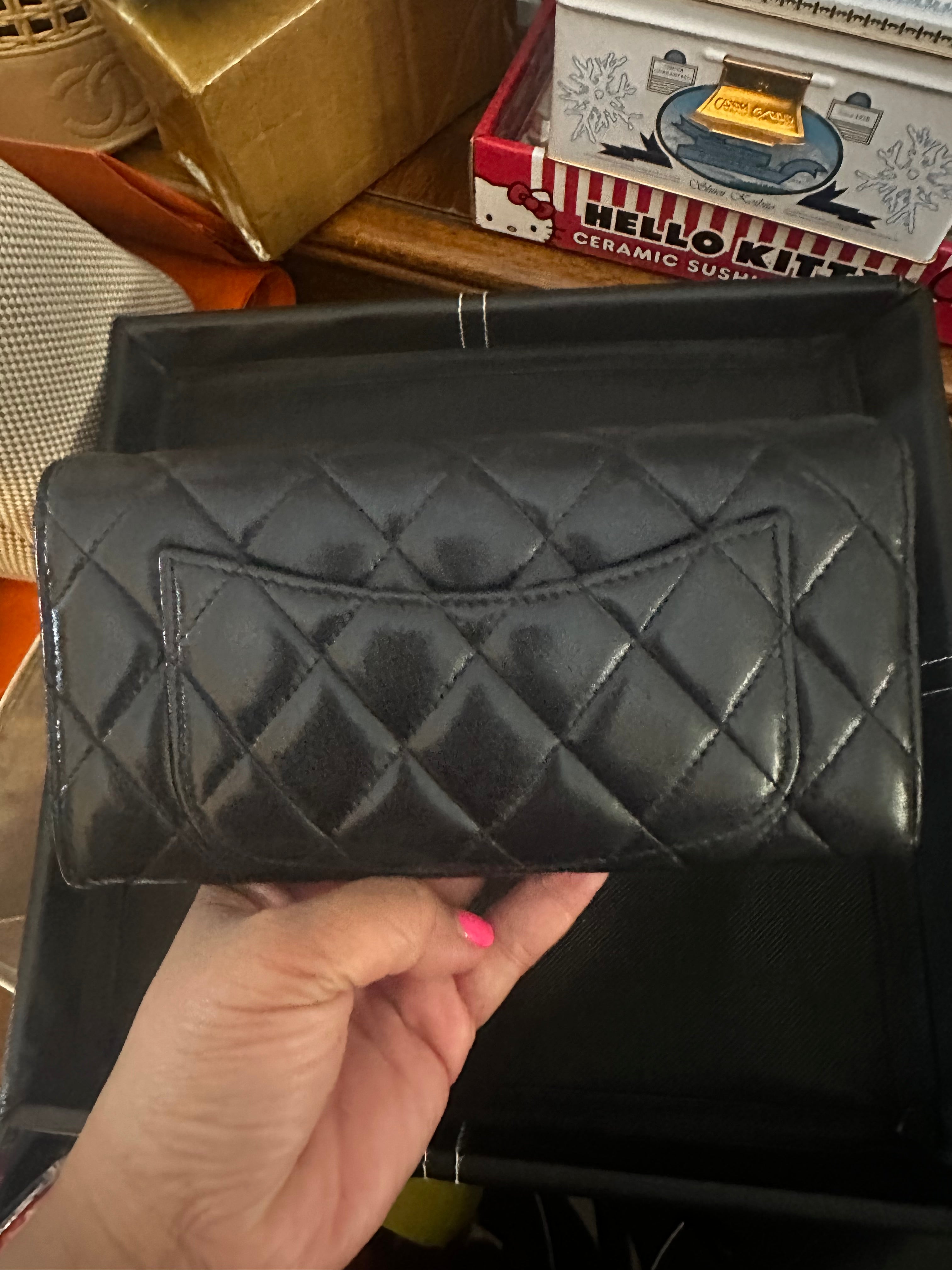 Chanel flap wallet,  sold as is