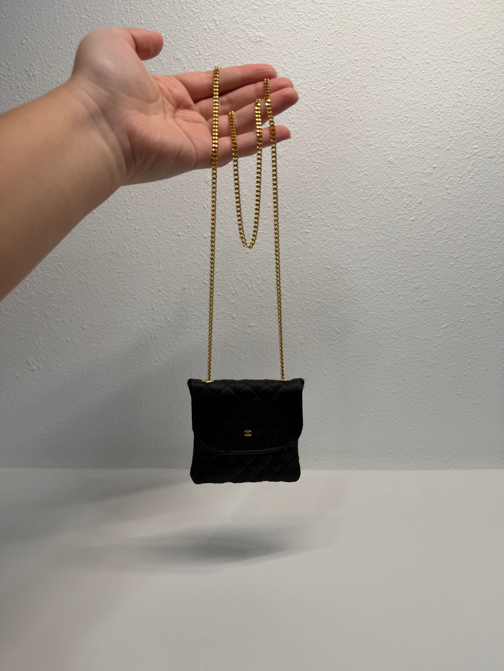 Chanel micro bag necklace