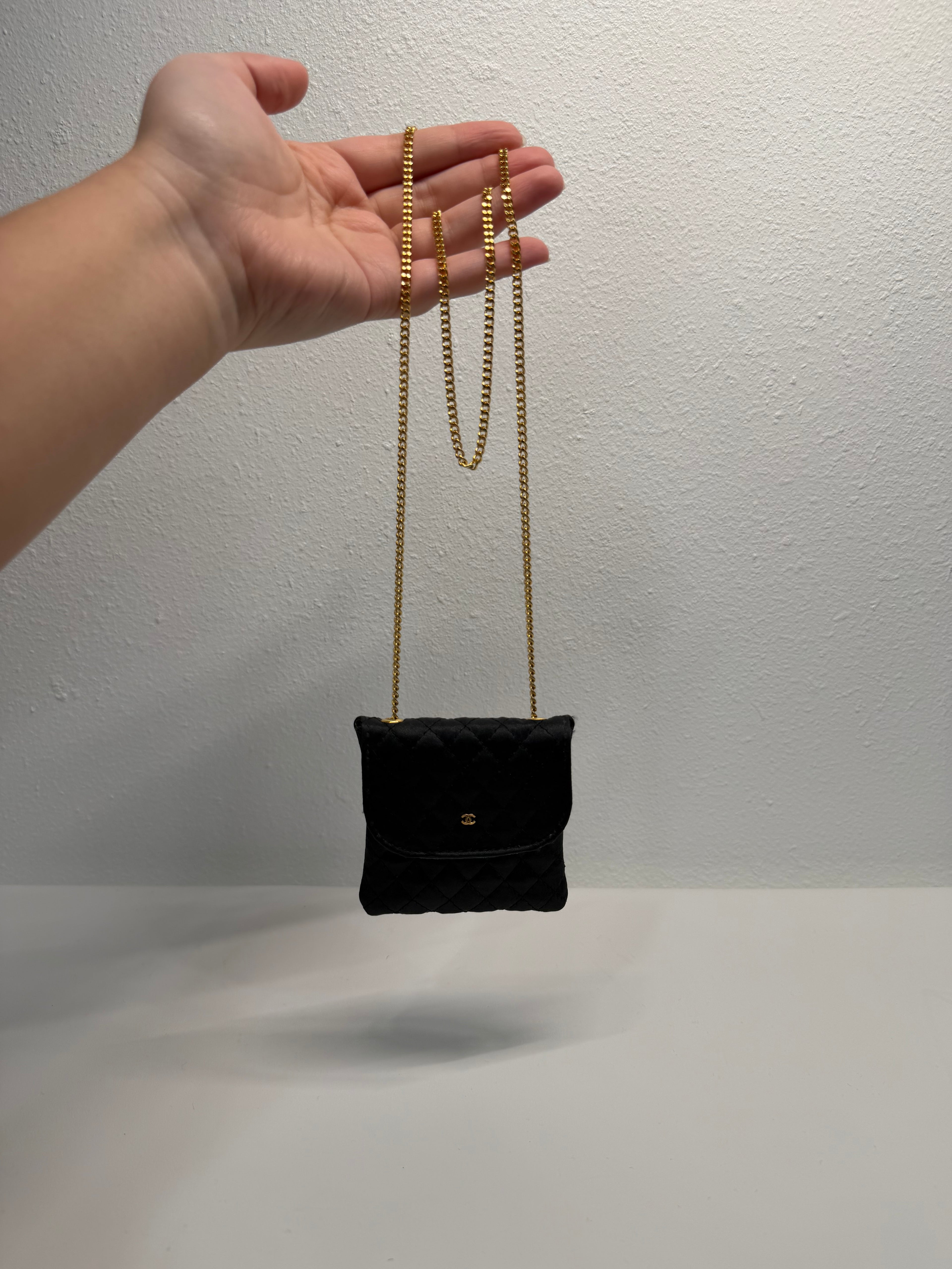 Chanel micro bag necklace