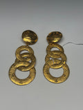 Chanel triple dangle hoop